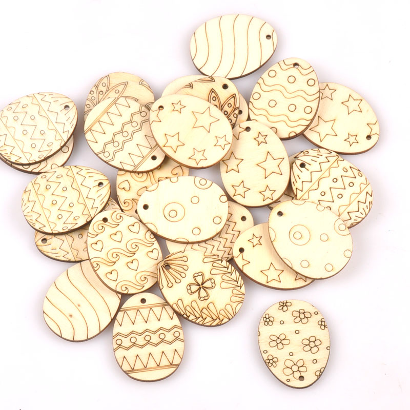 Embellishments For Scrapbooking - 25 шт., деревянные подвески в виде