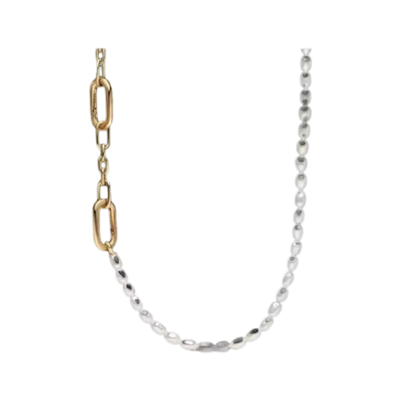 Новый серебряный замок S925 с  – обзор и цена Pearl Trim Chain